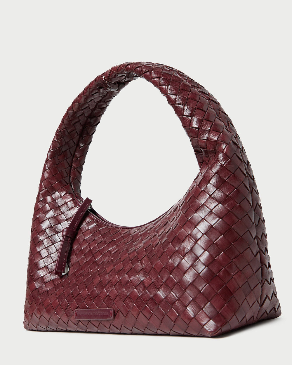 Loeffler Randall Women / Mercer Maroon Woven Shoulder Bag