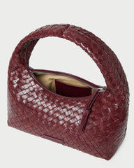 Loeffler Randall Women / Mercer Maroon Woven Shoulder Bag
