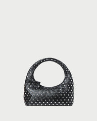 Loeffler Randall Women / Mercer Black/Silver Leather Shoulder Bag