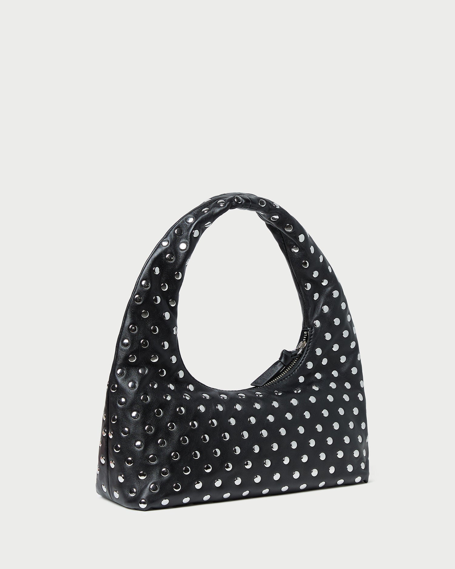 Loeffler Randall Women / Mercer Black/Silver Leather Shoulder Bag