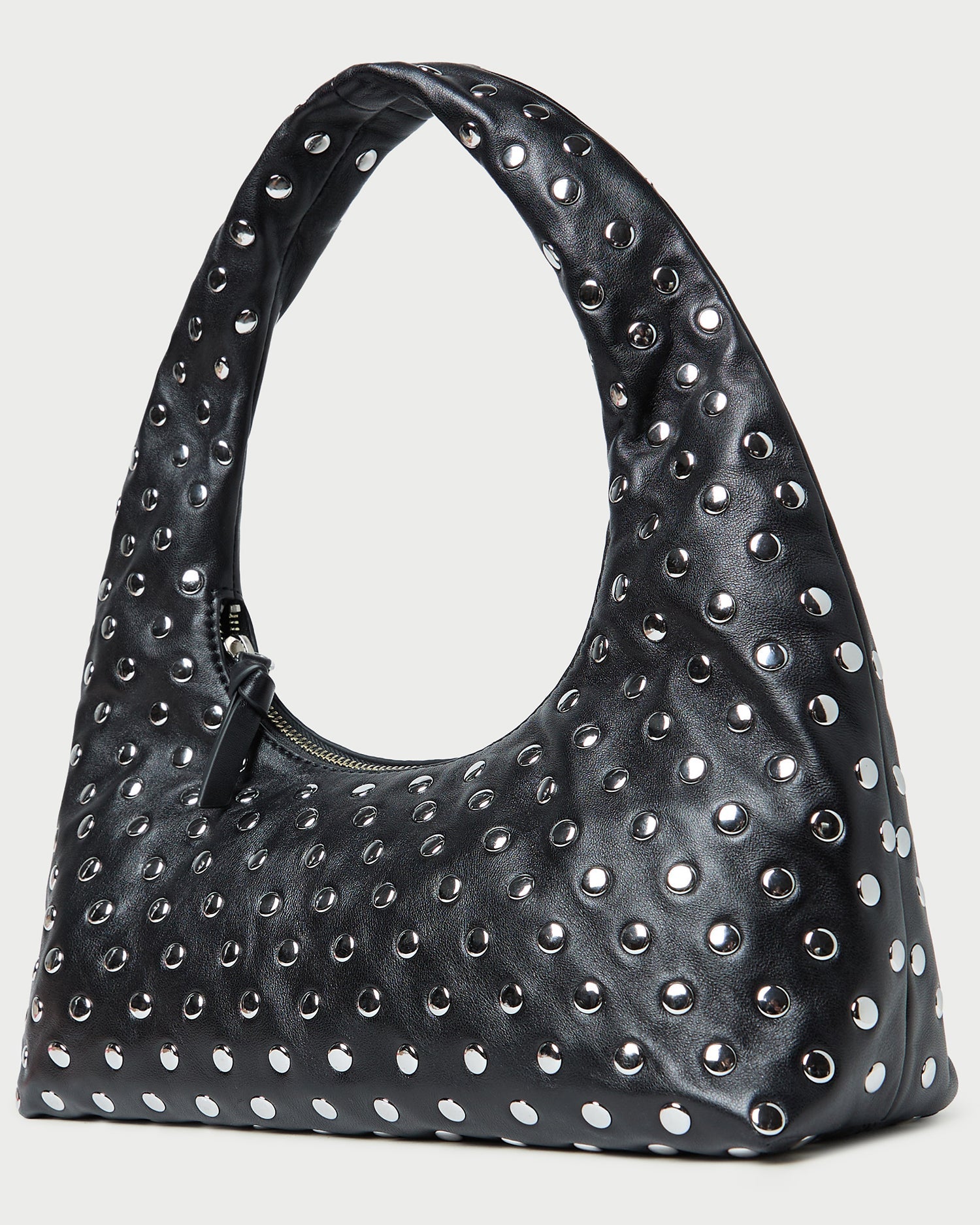 Loeffler Randall Women / Mercer Black/Silver Leather Shoulder Bag