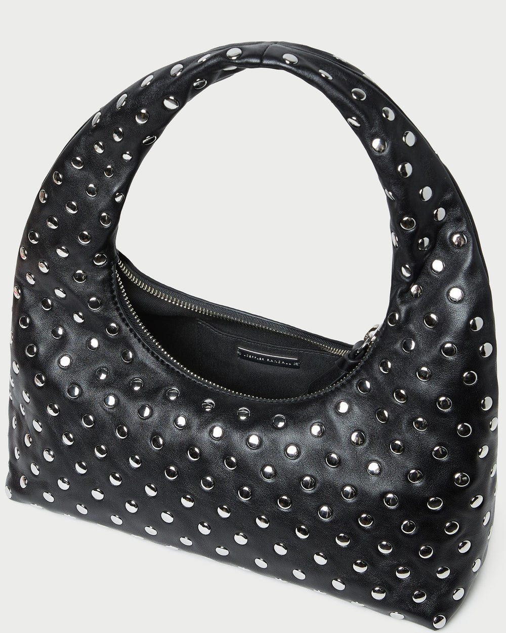 Loeffler Randall Women / Mercer Black/Silver Leather Shoulder Bag
