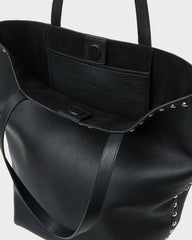 Loeffler Randall Women / Walker Black/Silver Leather Tote