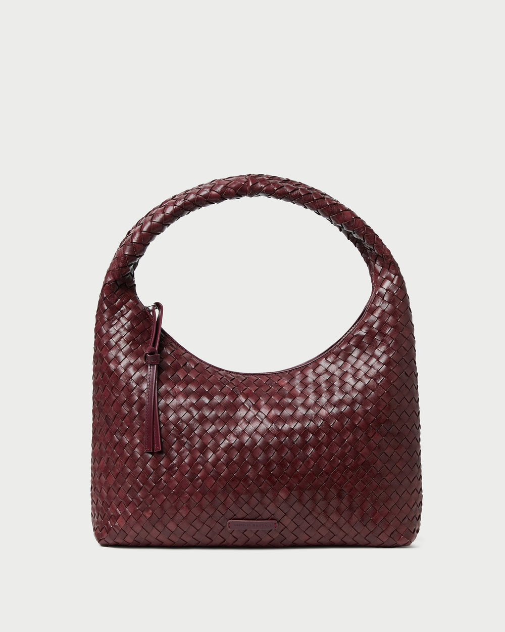 Loeffler Randall Women / Willow Maroon Woven Hobo Bag