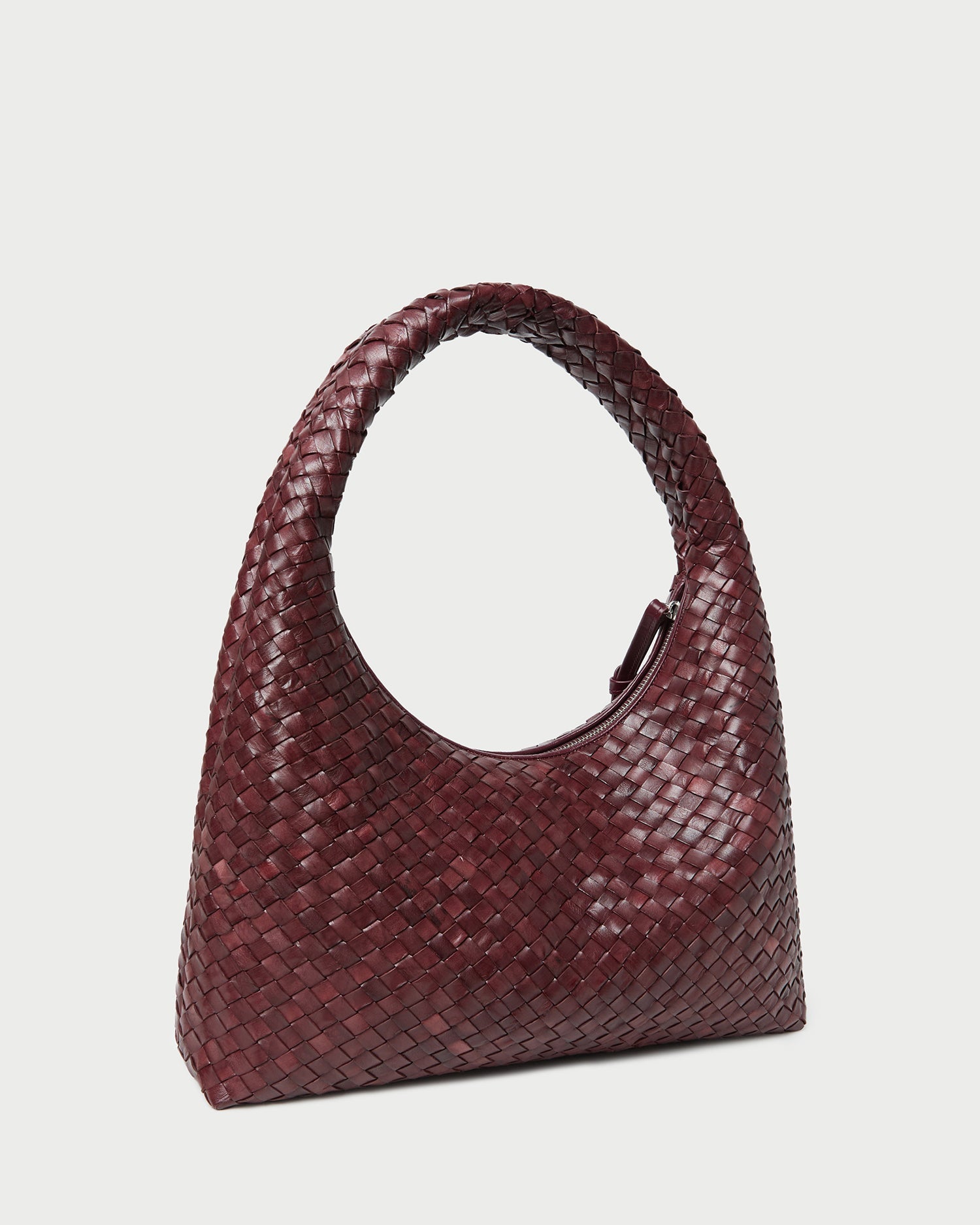 Loeffler Randall Women / Willow Maroon Woven Hobo Bag