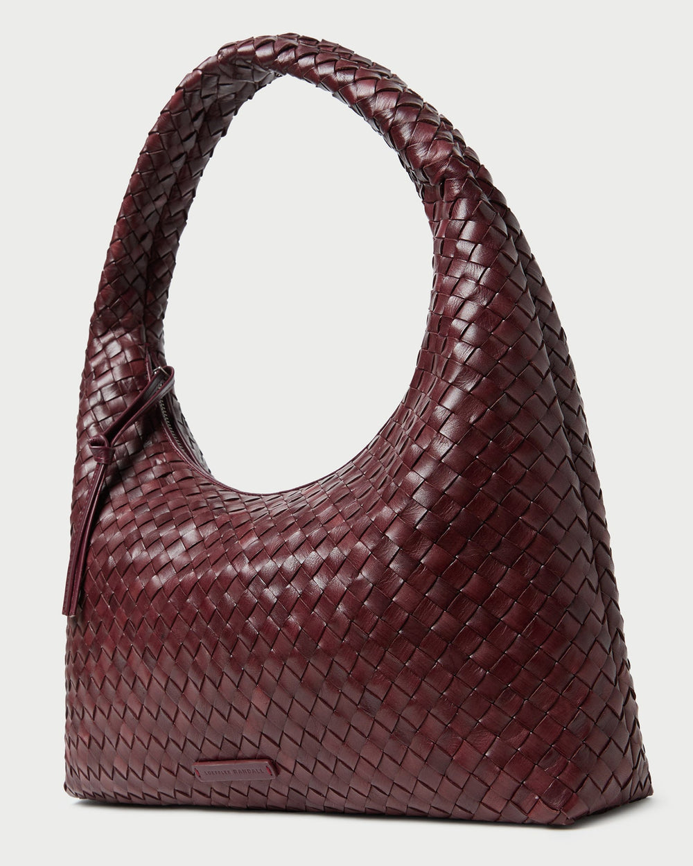 Loeffler Randall Women / Willow Maroon Woven Hobo Bag