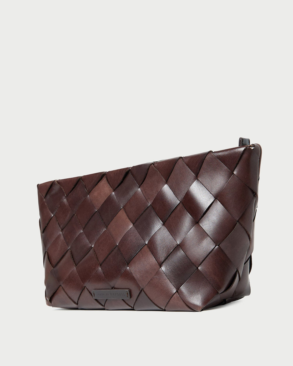 Loeffler Randall Women / Melina Chocolate Woven Leather Clutch