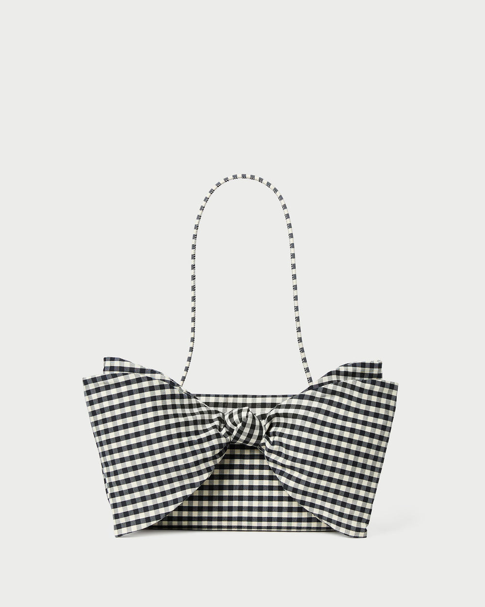 Loeffler Randall Women / Valerie Black/White Gingham Bow Bag
