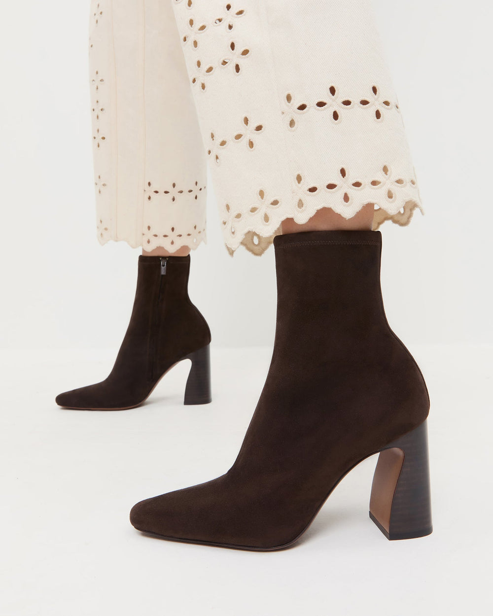 Loeffler Randall Women / Chloe Brown Suede Ankle Boot