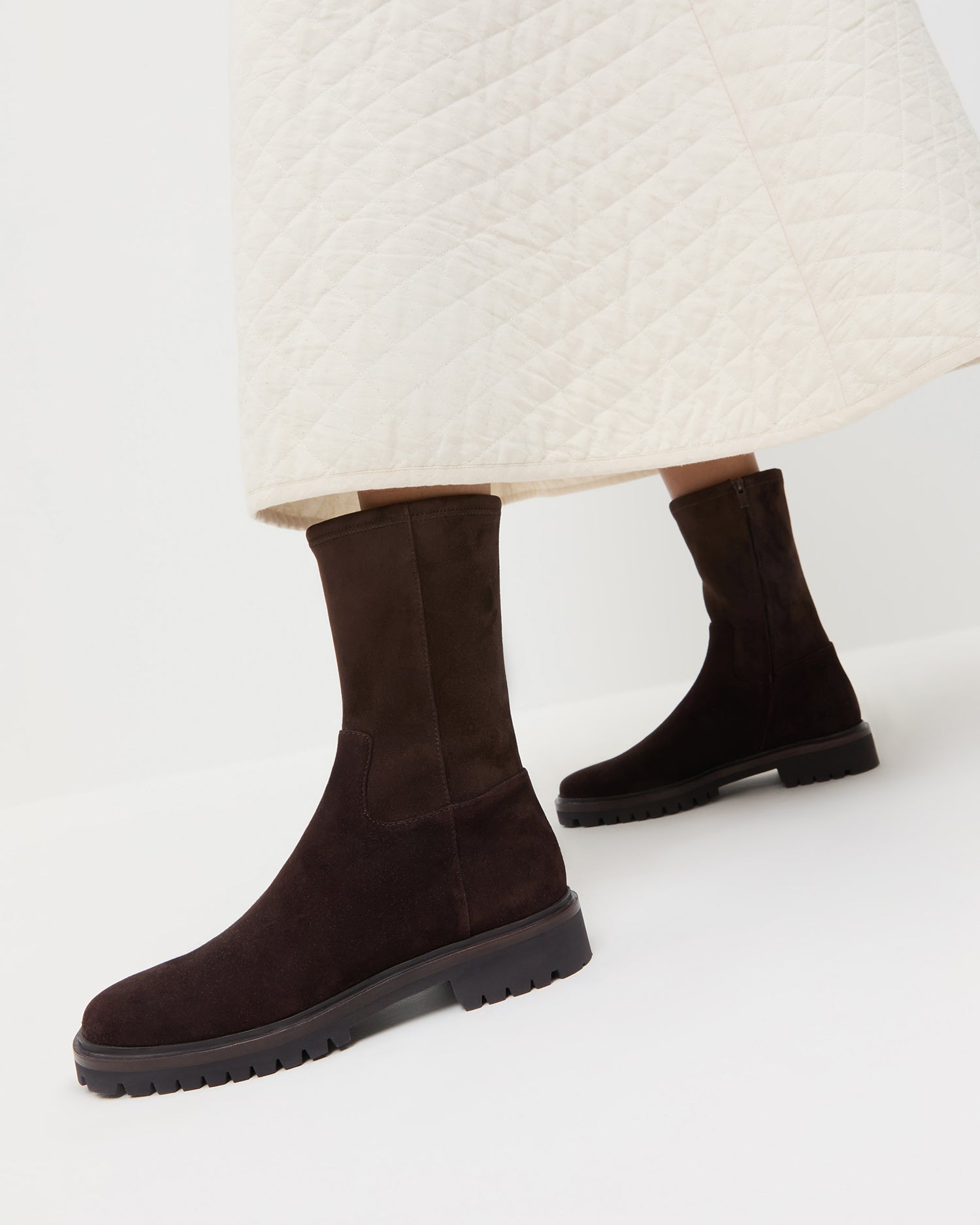 Loeffler Randall Women / Danny Brown Suede Lug Boot