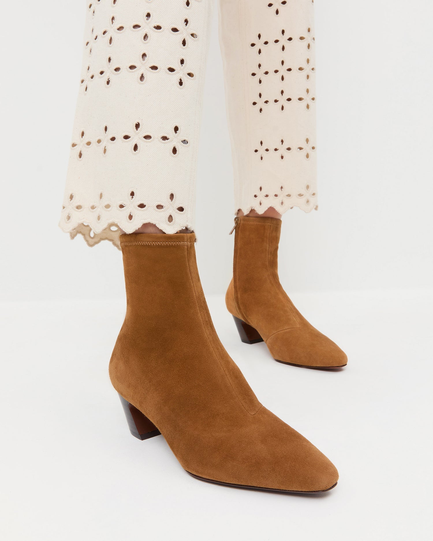 Loeffler Randall Women / Doria Cacao Suede Ankle Boot