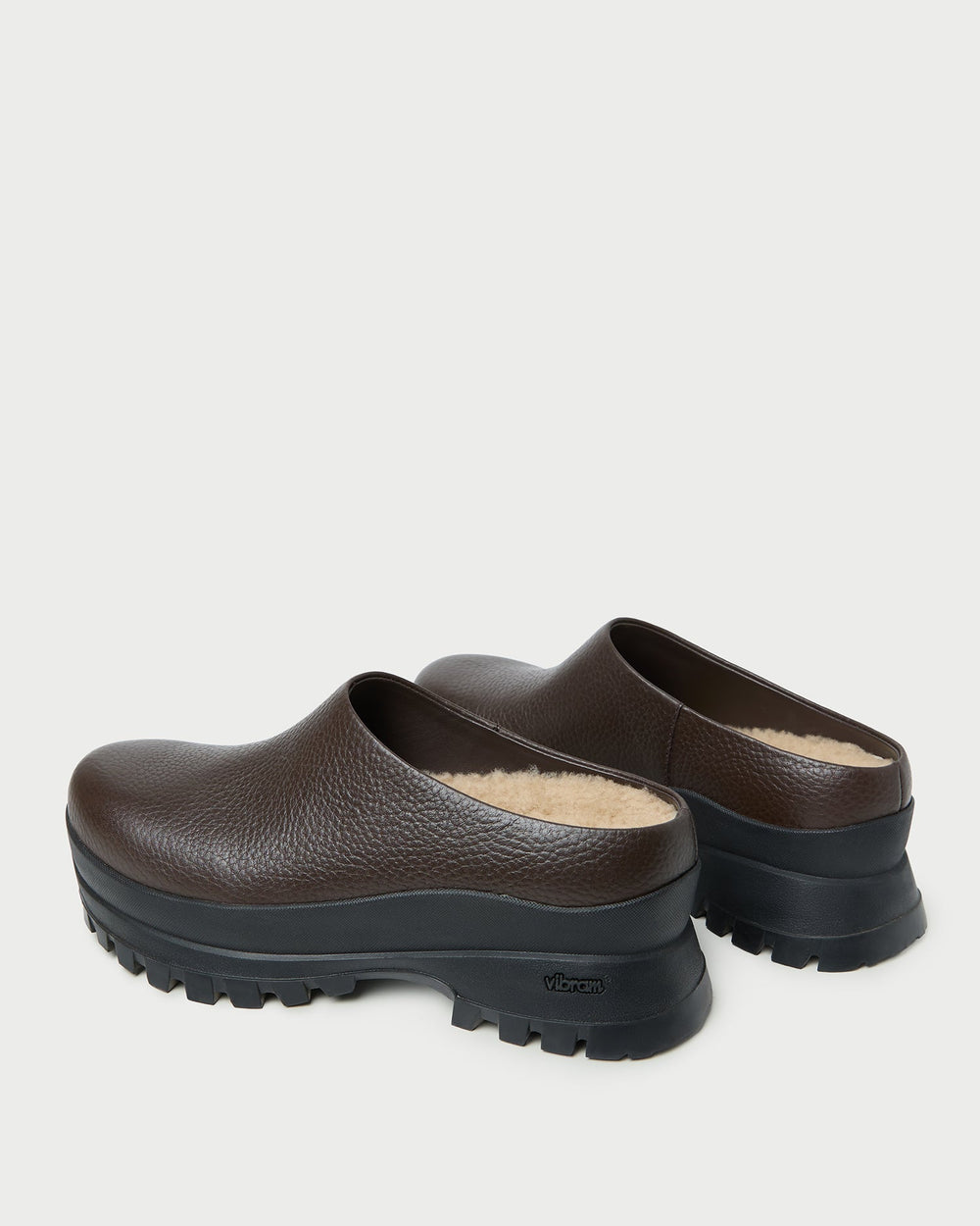 Loeffler Randall Women / Gemma Brown Leather Lug Mule