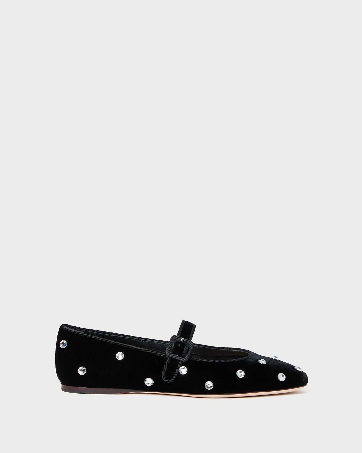 Loeffler Randall Women / Ginger Black/Crystal Velvet Mary Jane