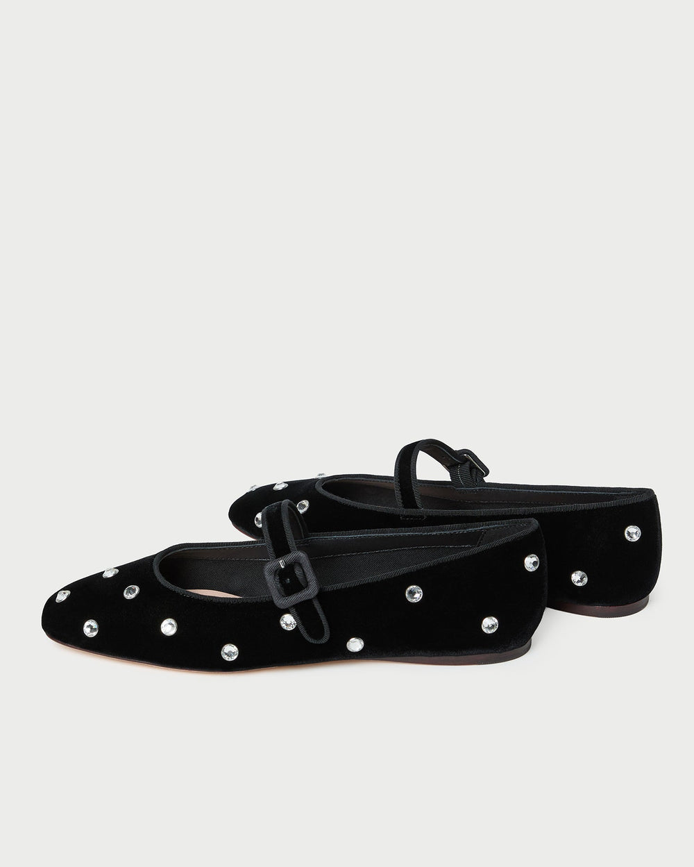 Loeffler Randall Women / Ginger Black/Crystal Velvet Mary Jane