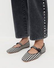 Loeffler Randall Women / Ginger Black/White Gingham Mary Jane