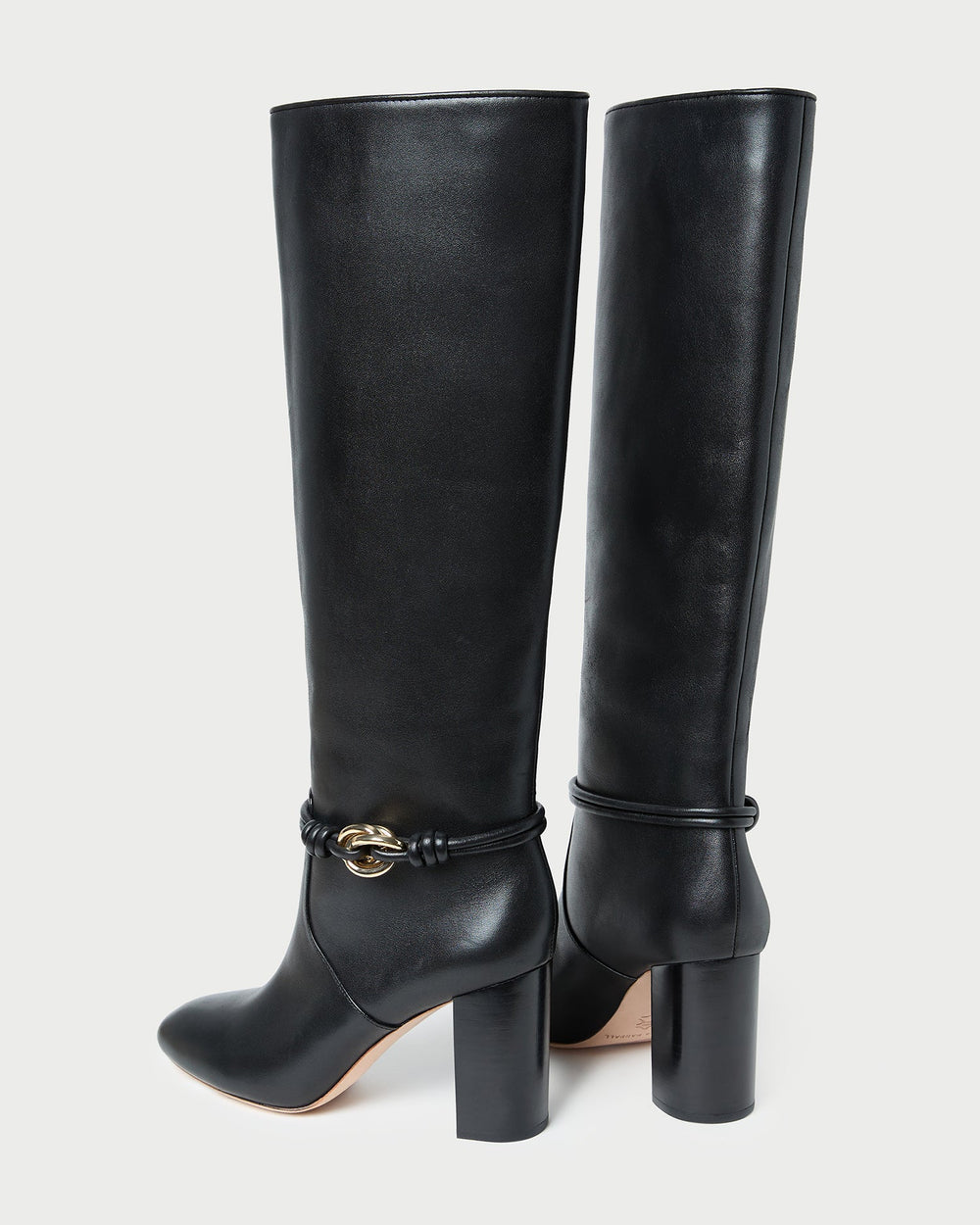 Loeffler Randall Women / Goldy Black/Gold Leather Tall Boot