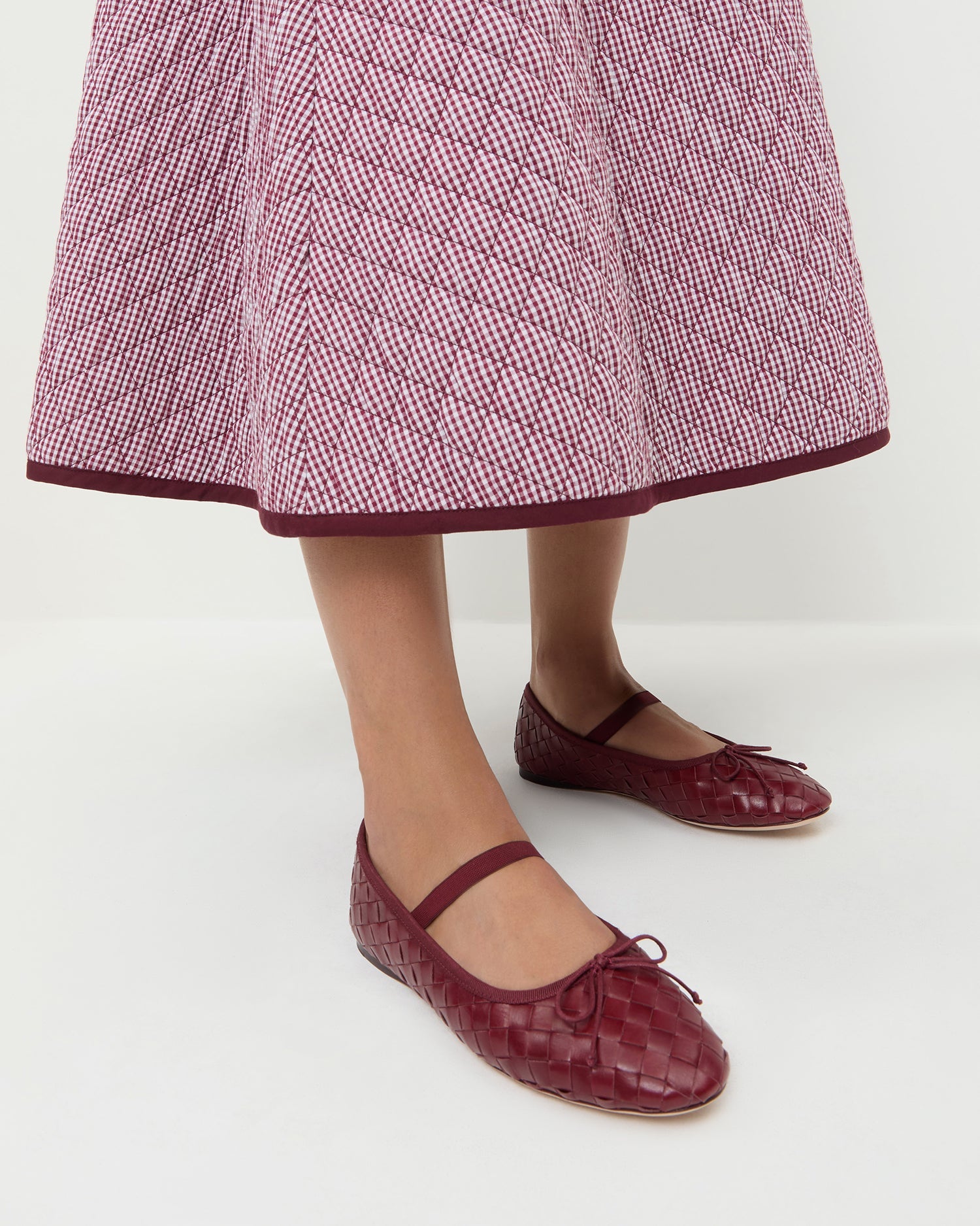 Loeffler Randall Women / Leonie Wine Woven Ballet Flat