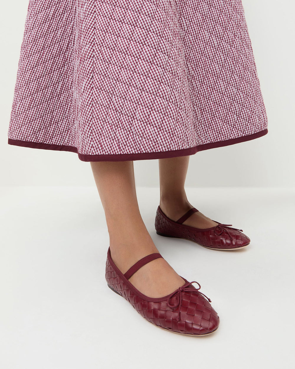 Loeffler Randall Women / Leonie Wine Woven Ballet Flat