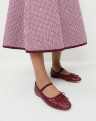Loeffler Randall Women / Leonie Wine Woven Ballet Flat