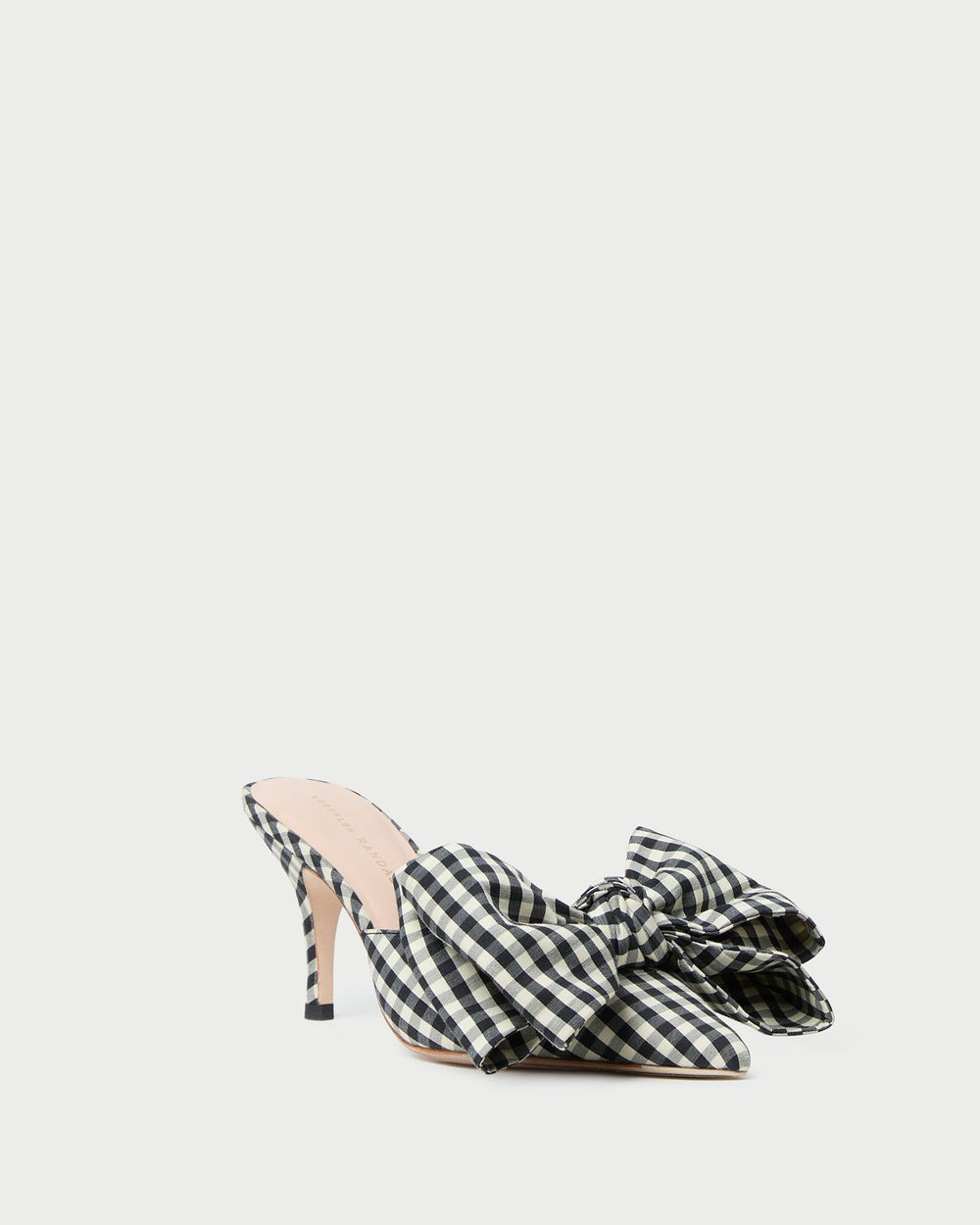 Loeffler Randall Women / Margot Black/White Gingham Bow Mule