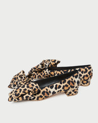 Loeffler Randall Women / Noa Leopard Jersey Bow Flat