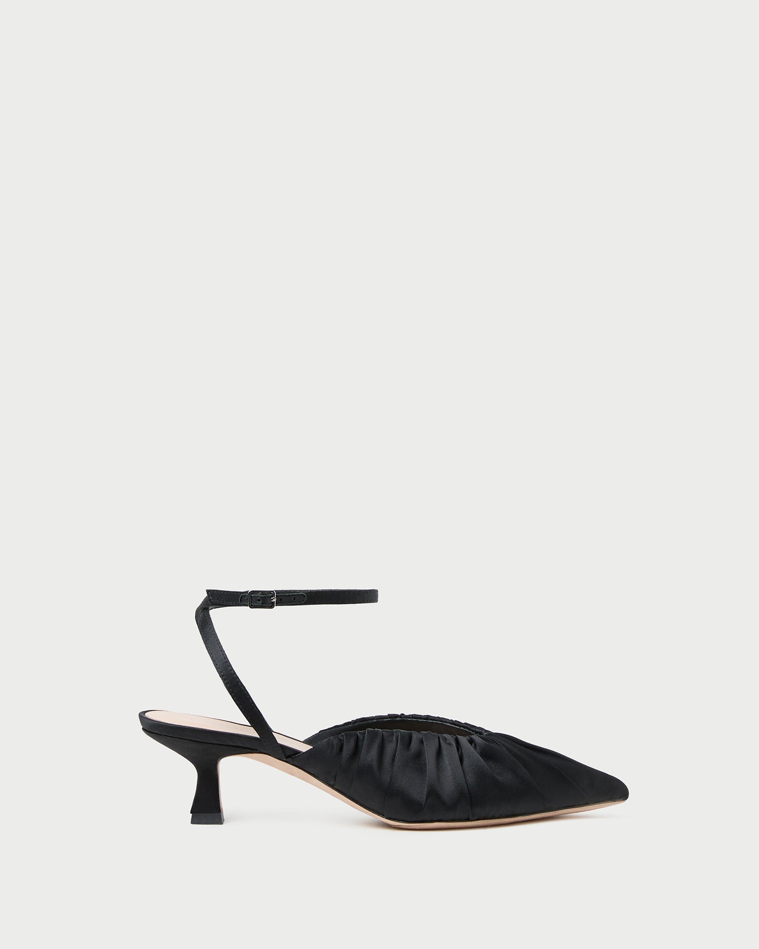 Loeffler Randall Women / Rio Black Satin Kitten Heel