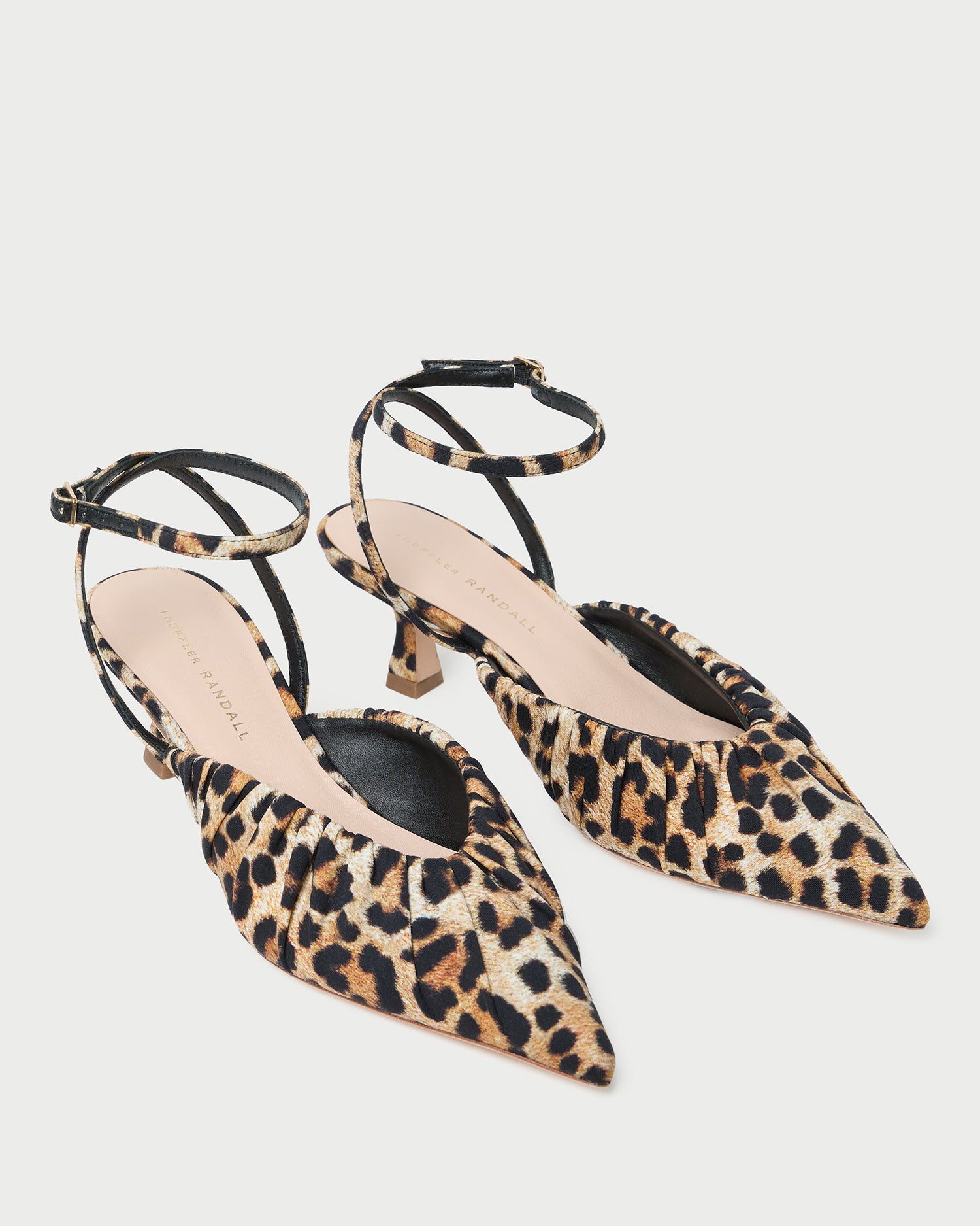 Loeffler Randall Women / Rio Leopard Jersey Kitten Heel