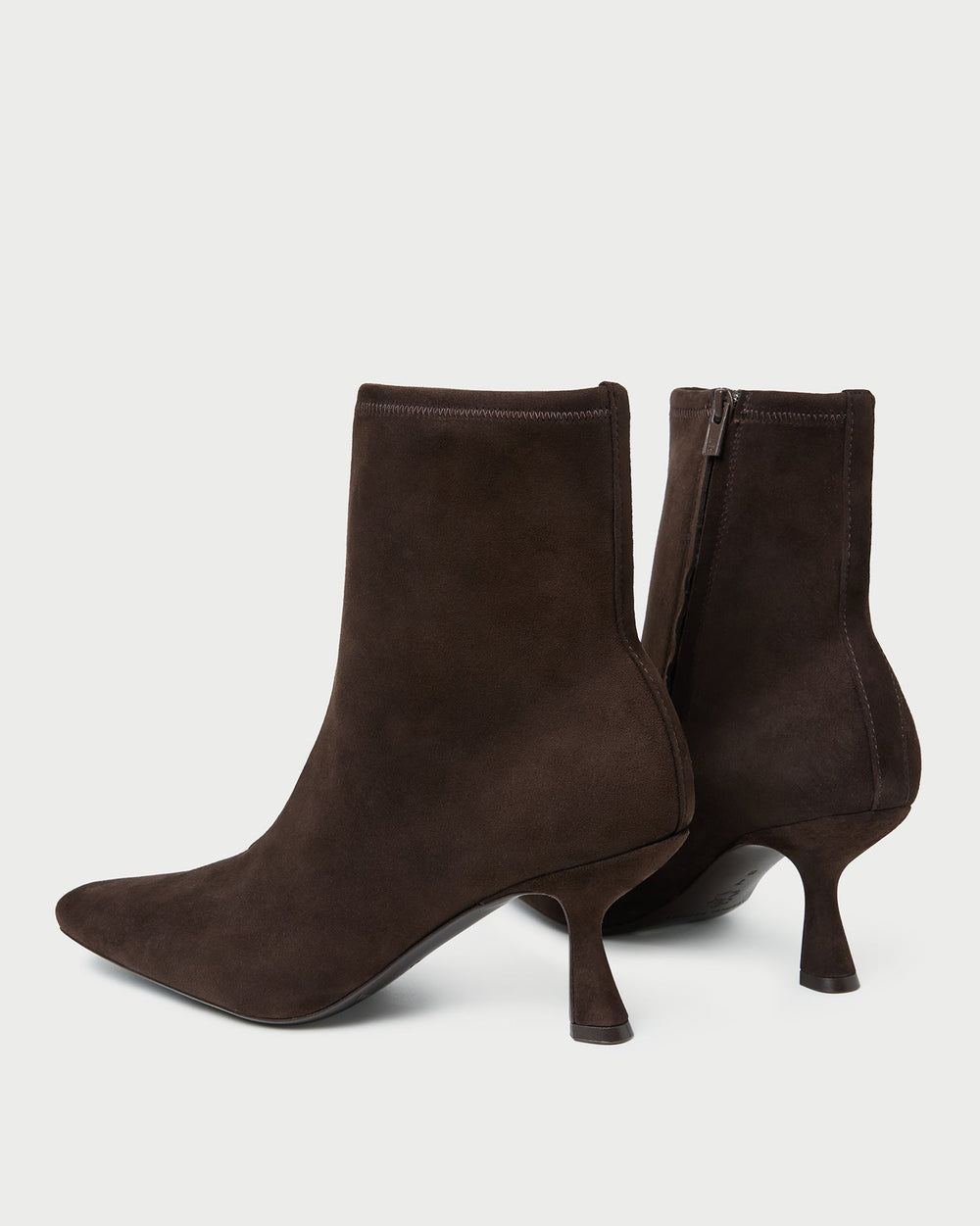 Loeffler Randall Women / Thandy Brown Suede Curved Heel Bootie