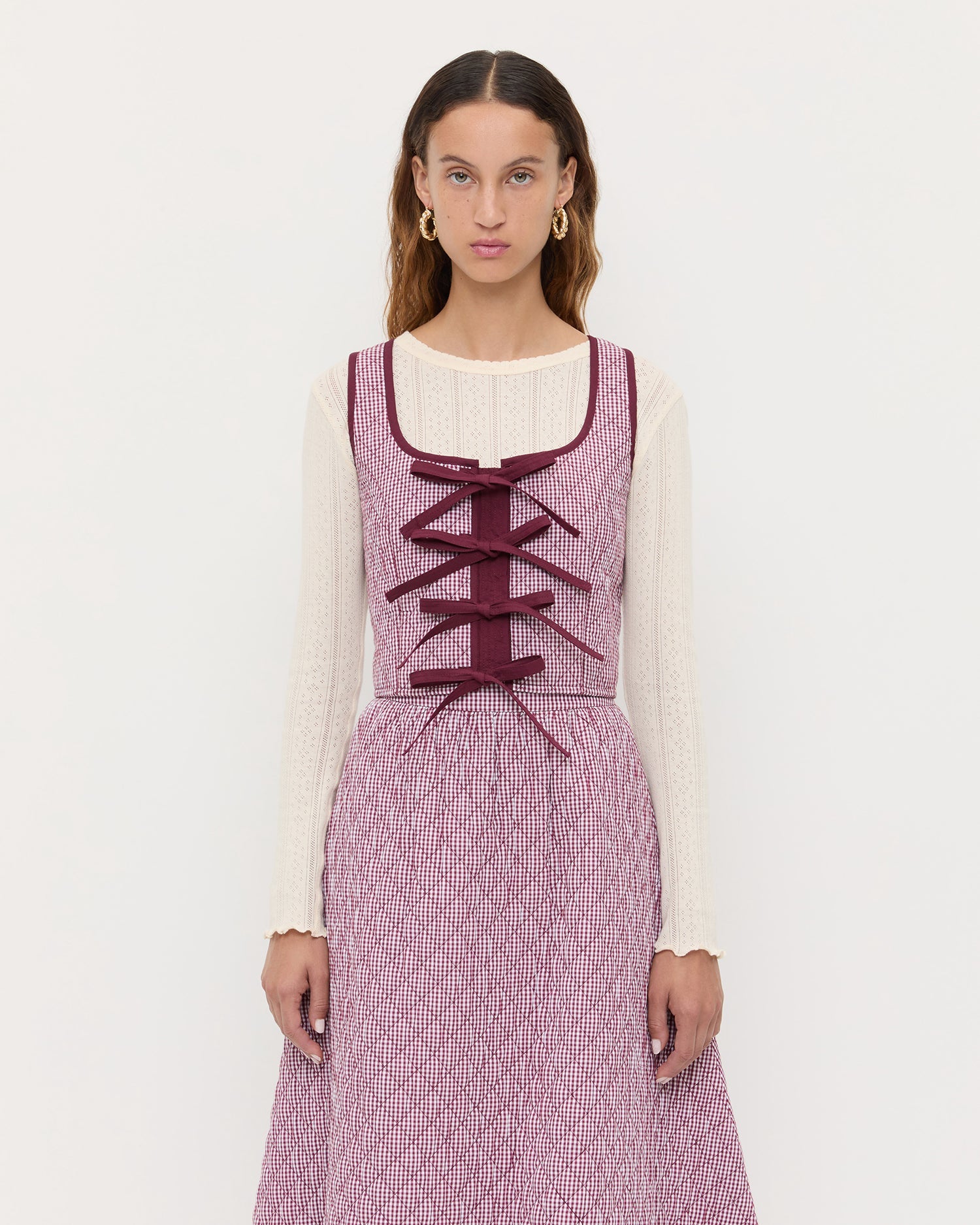 Loeffler Randall Women / Callista Tie-Front Vest