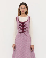 Loeffler Randall Women / Callista Tie-Front Vest
