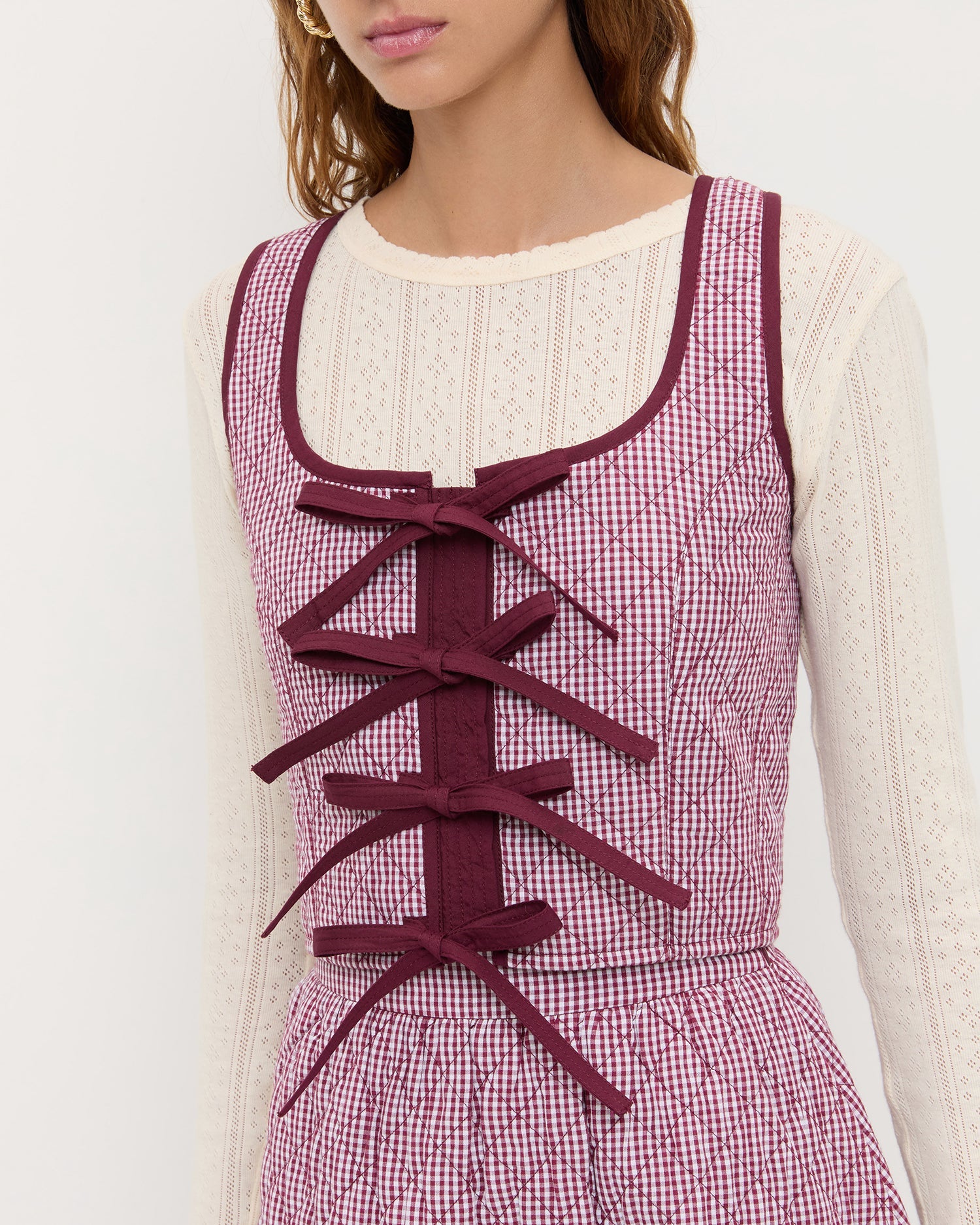 Loeffler Randall Women / Callista Tie-Front Vest