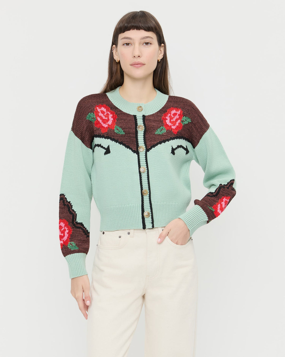 Loeffler Randall Women / Linda Intarsia Cardigan