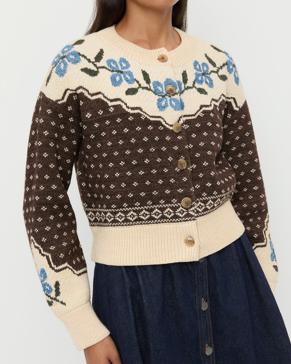 Loeffler Randall Women / Idris Intarsia Cardigan