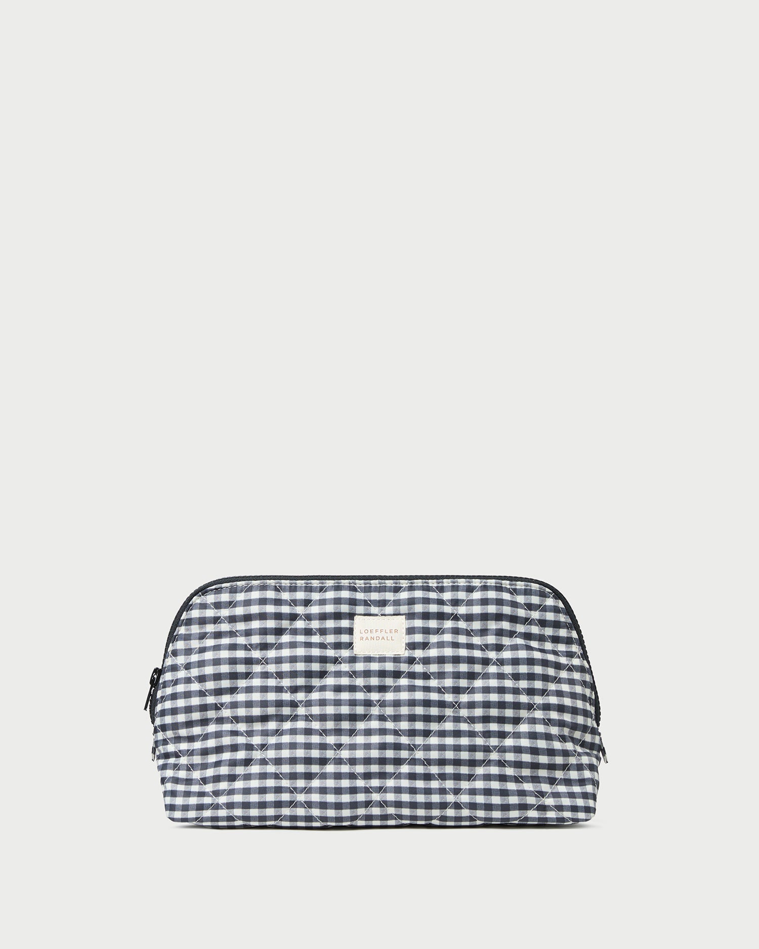 Loeffler Randall Women / Frances Black/White Gingham Cosmetic Pouch