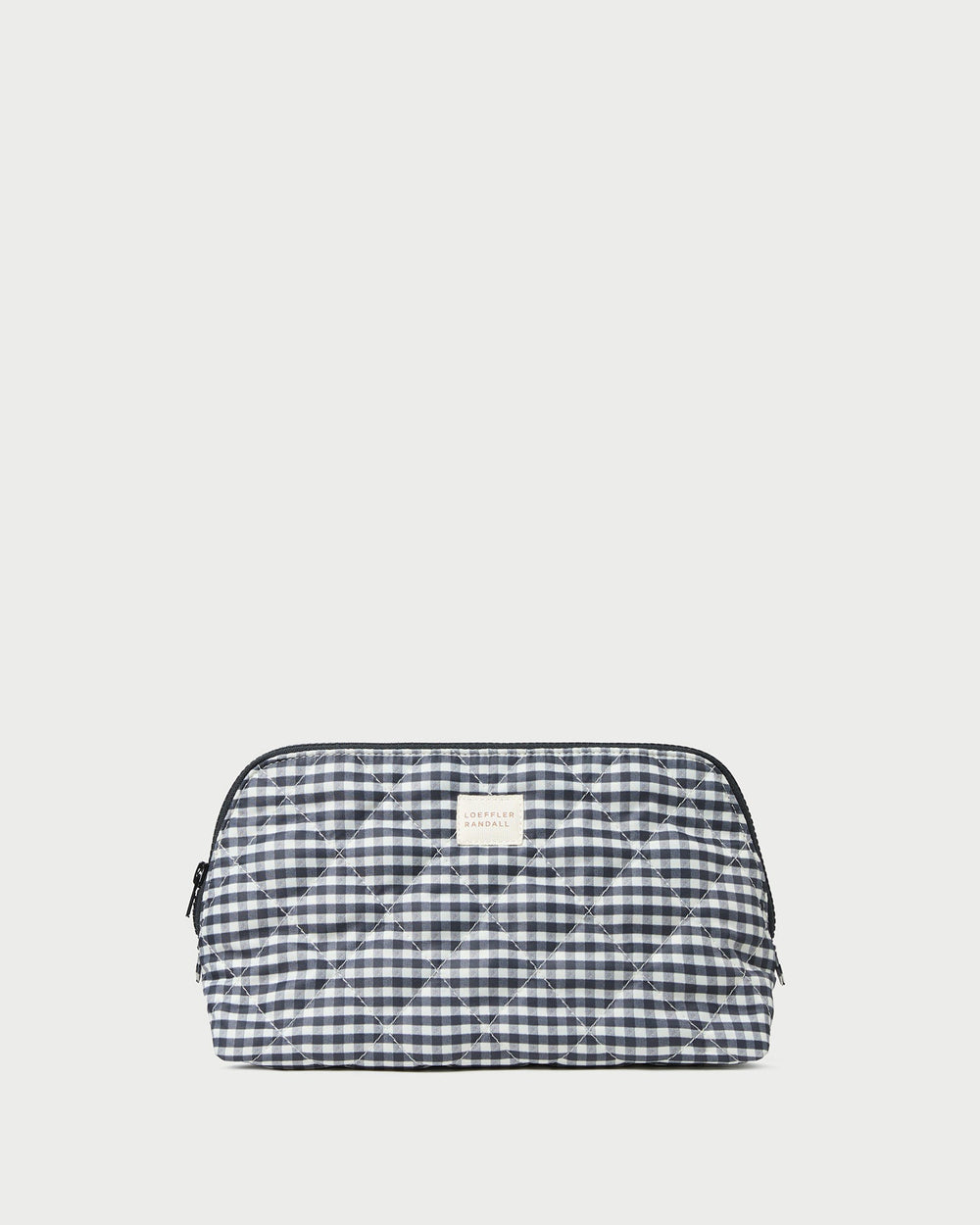 Loeffler Randall Women / Frances Black/White Gingham Cosmetic Pouch