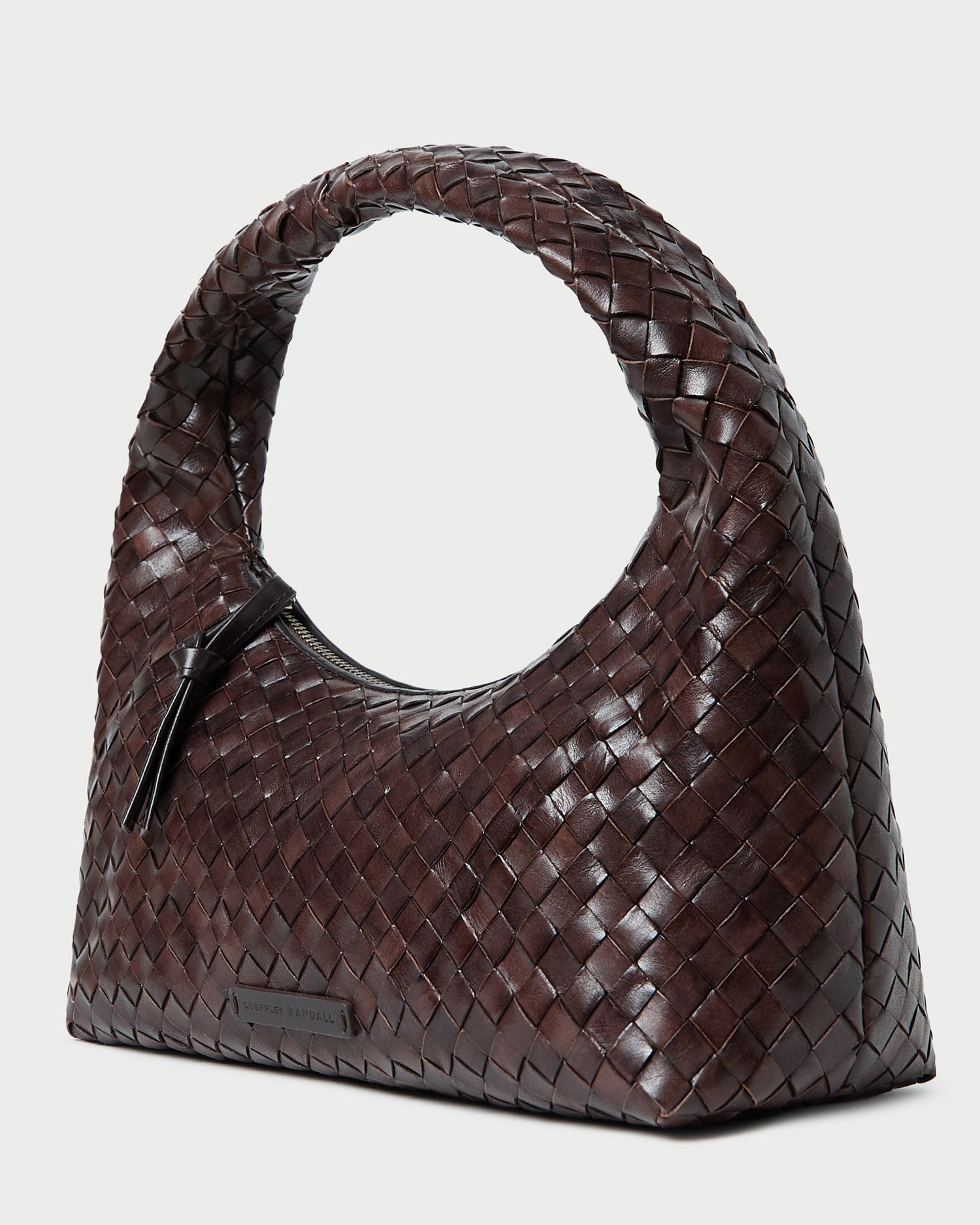 Loeffler Randall Women / Mercer Chocolate Woven Shoulder Bag