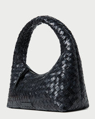 Loeffler Randall Women / Mercer Black Woven Shoulder Bag