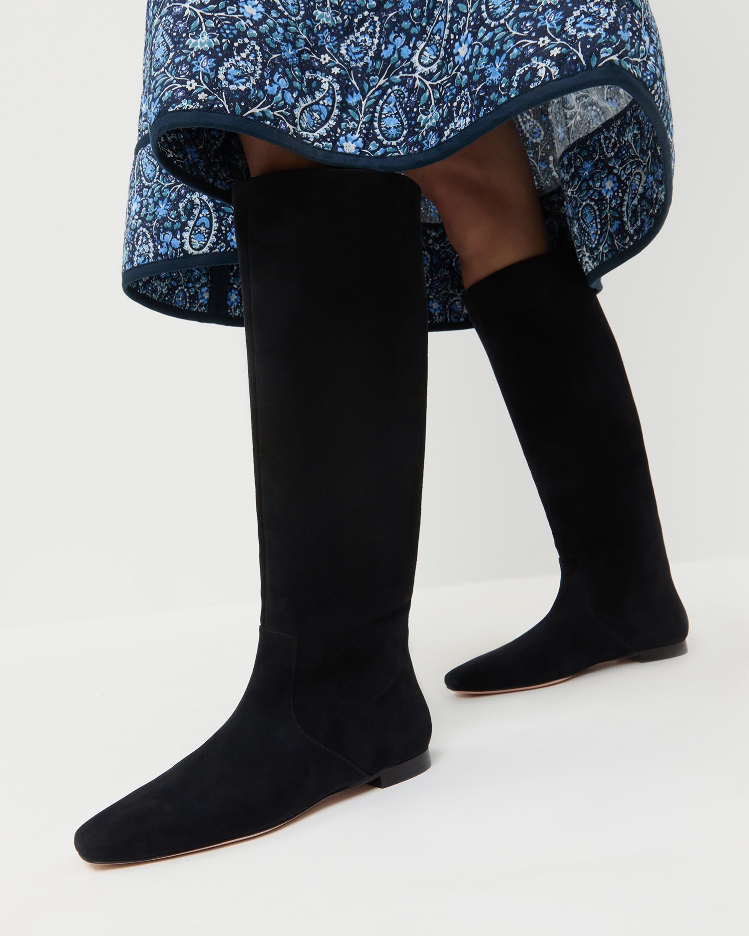 Loeffler Randall Women / Lillian Black Suede Tall Boot