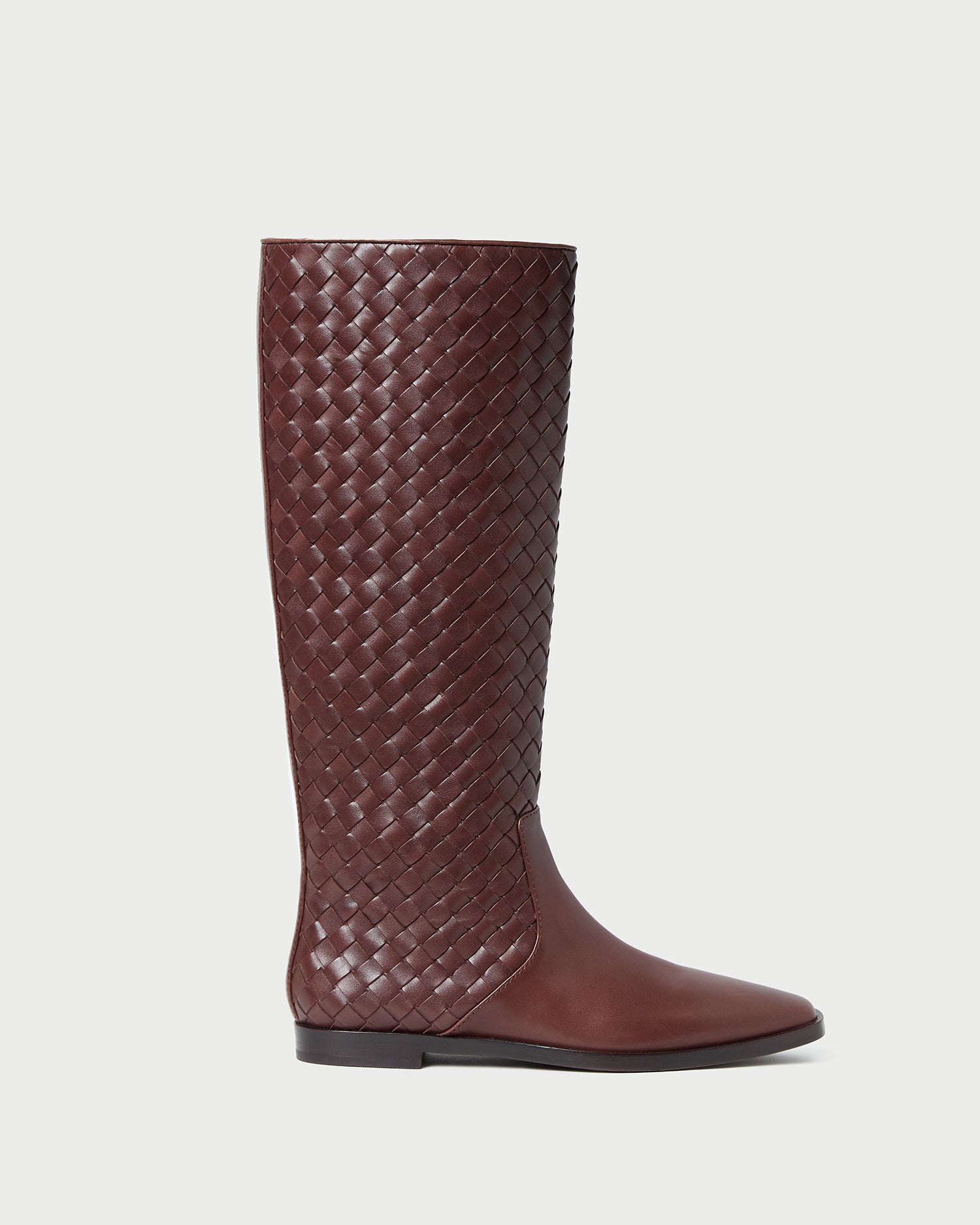 Loeffler Randall Women / Tilly Espresso Woven Leather Boot