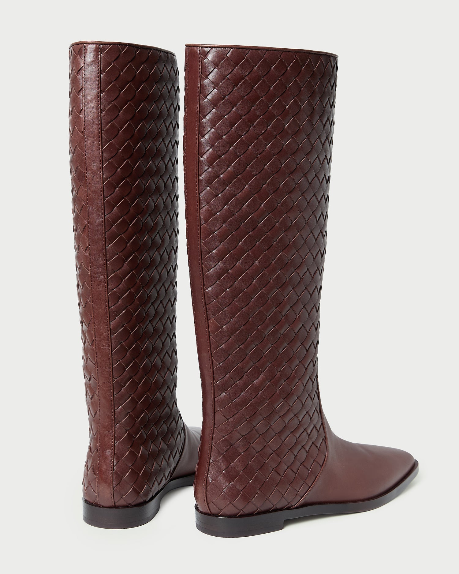 Loeffler Randall Women / Tilly Espresso Woven Leather Boot