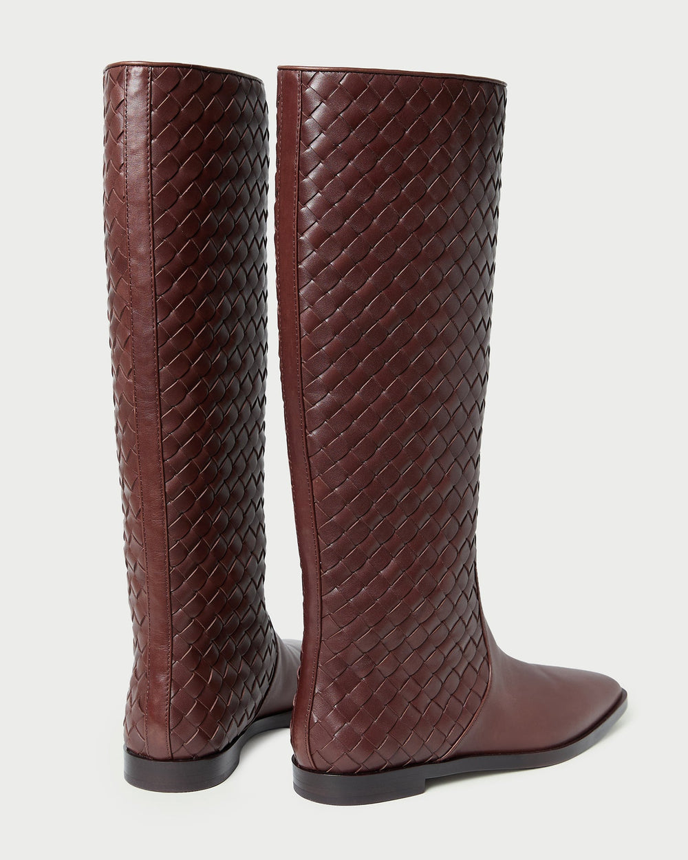 Loeffler Randall Women / Tilly Espresso Woven Leather Boot