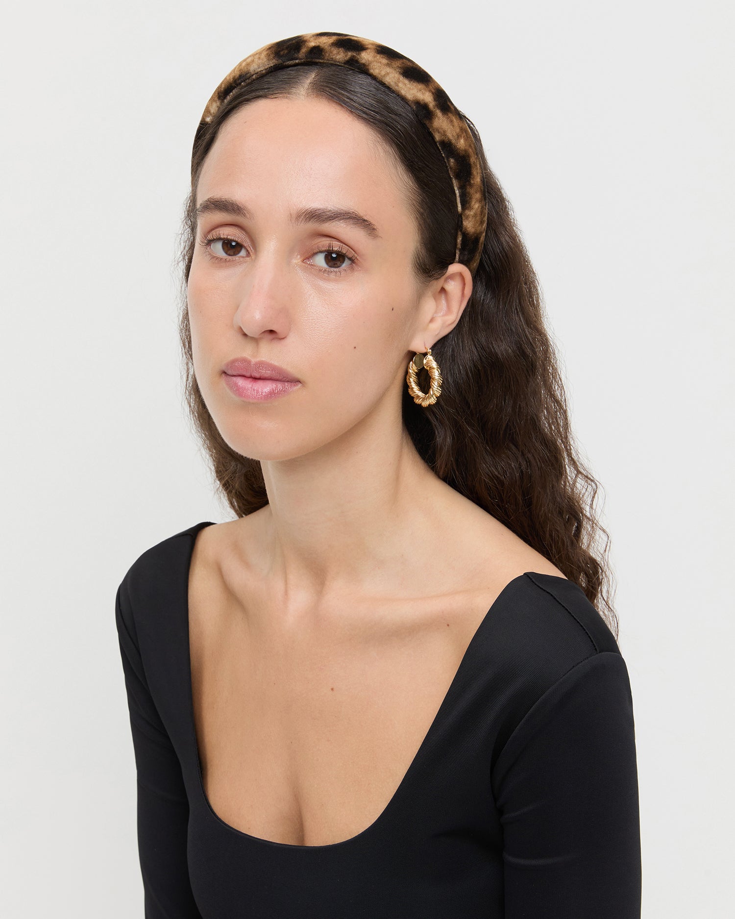 Loeffler Randall Women / Marina Leopard Puffy Headband