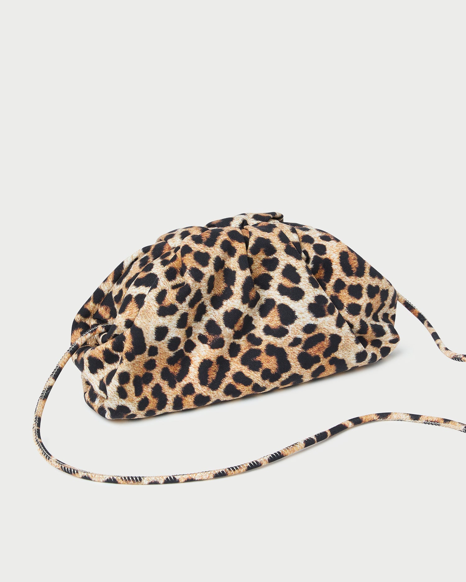 Loeffler Randall Women / Bailey Leopard Jersey Dome Clutch