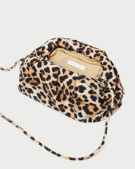 Loeffler Randall Women / Bailey Leopard Jersey Dome Clutch