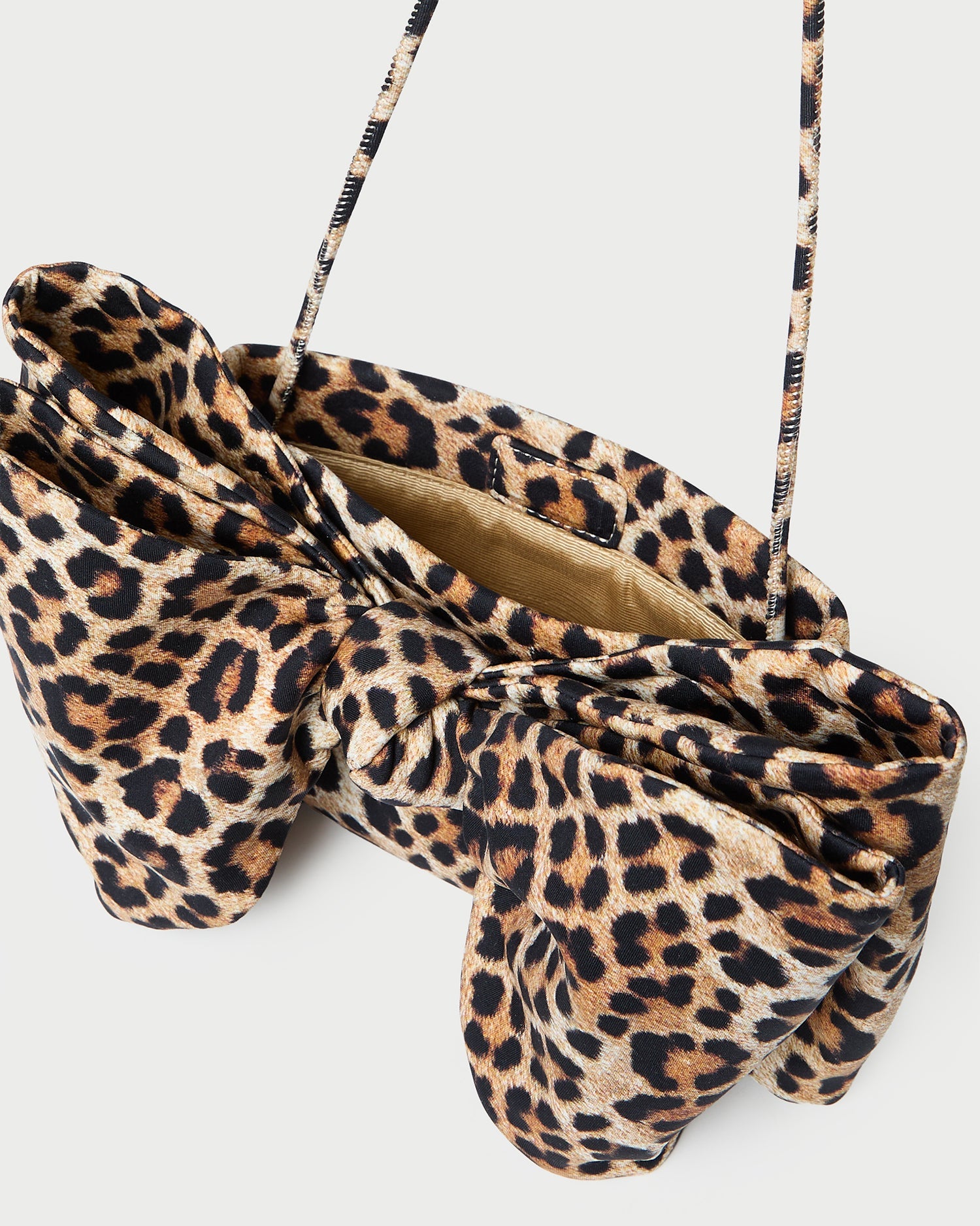Loeffler Randall Women / Valerie Leopard Jersey Bow Bag