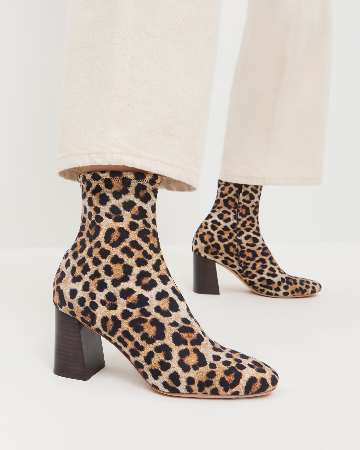 Loeffler Randall Women / Elise Leopard Jersey Ankle Boot
