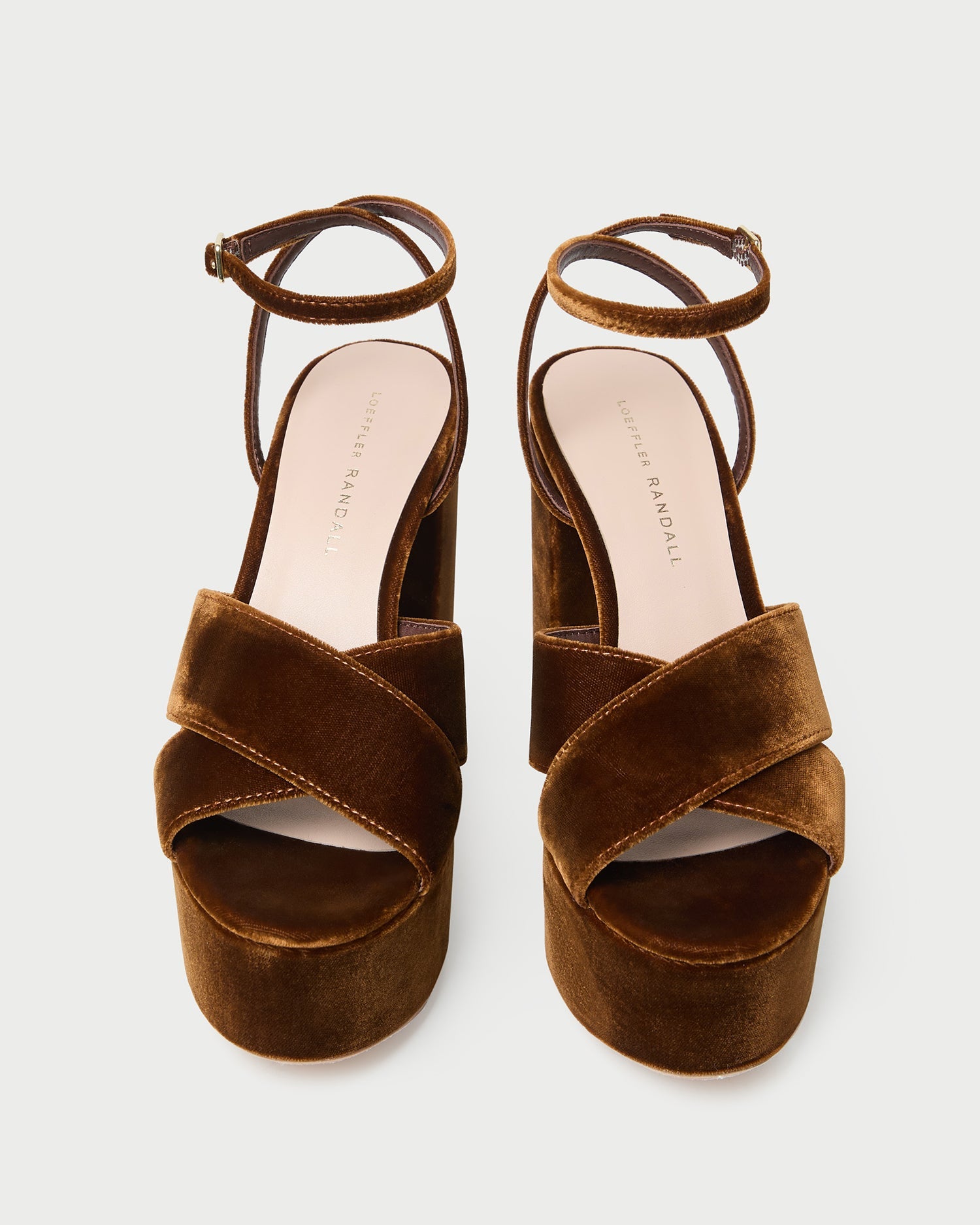 Loeffler Randall Women / Loretta Brown Velvet Platform Sandal