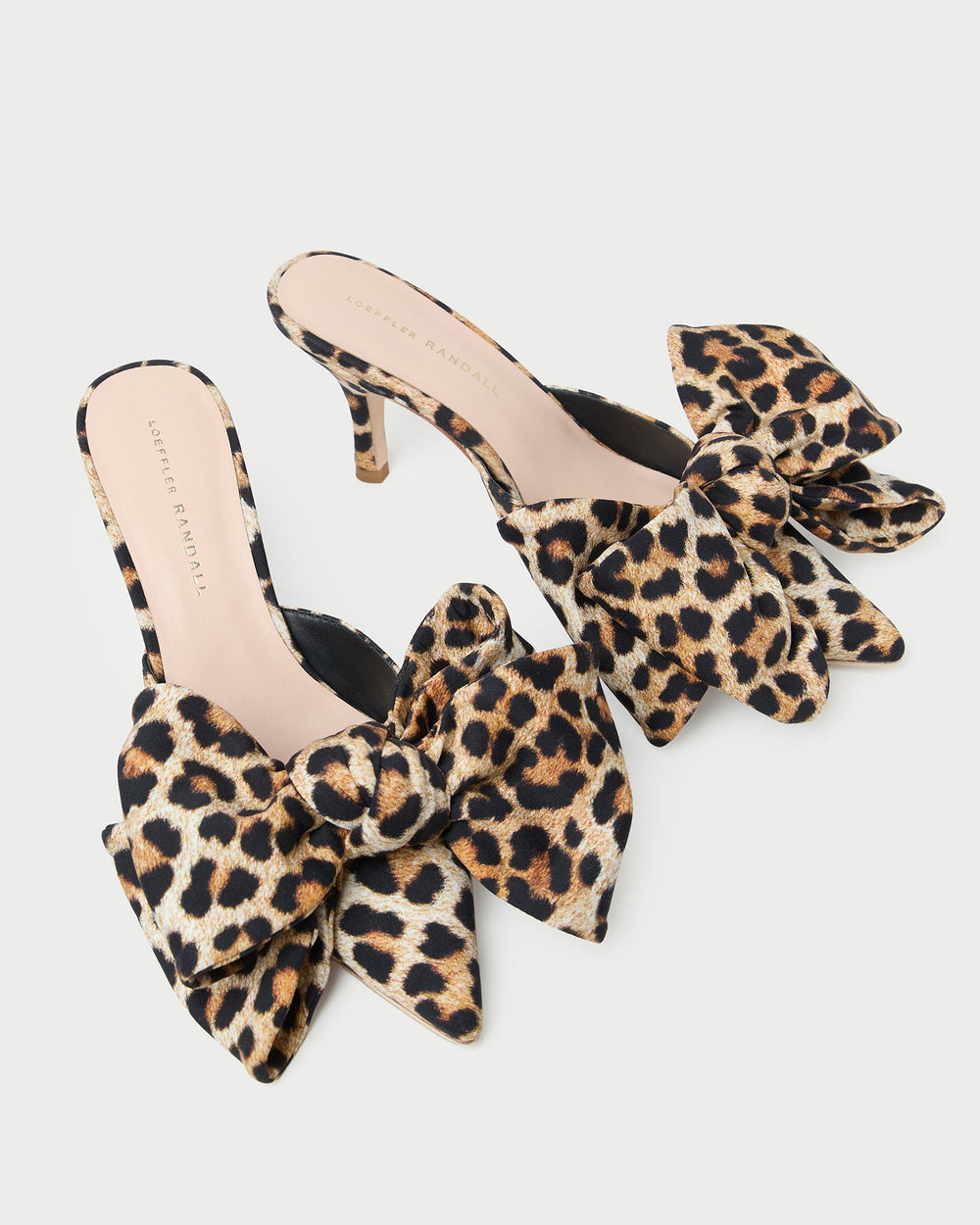 Loeffler Randall Women / Margot Leopard Jersey Bow Mule