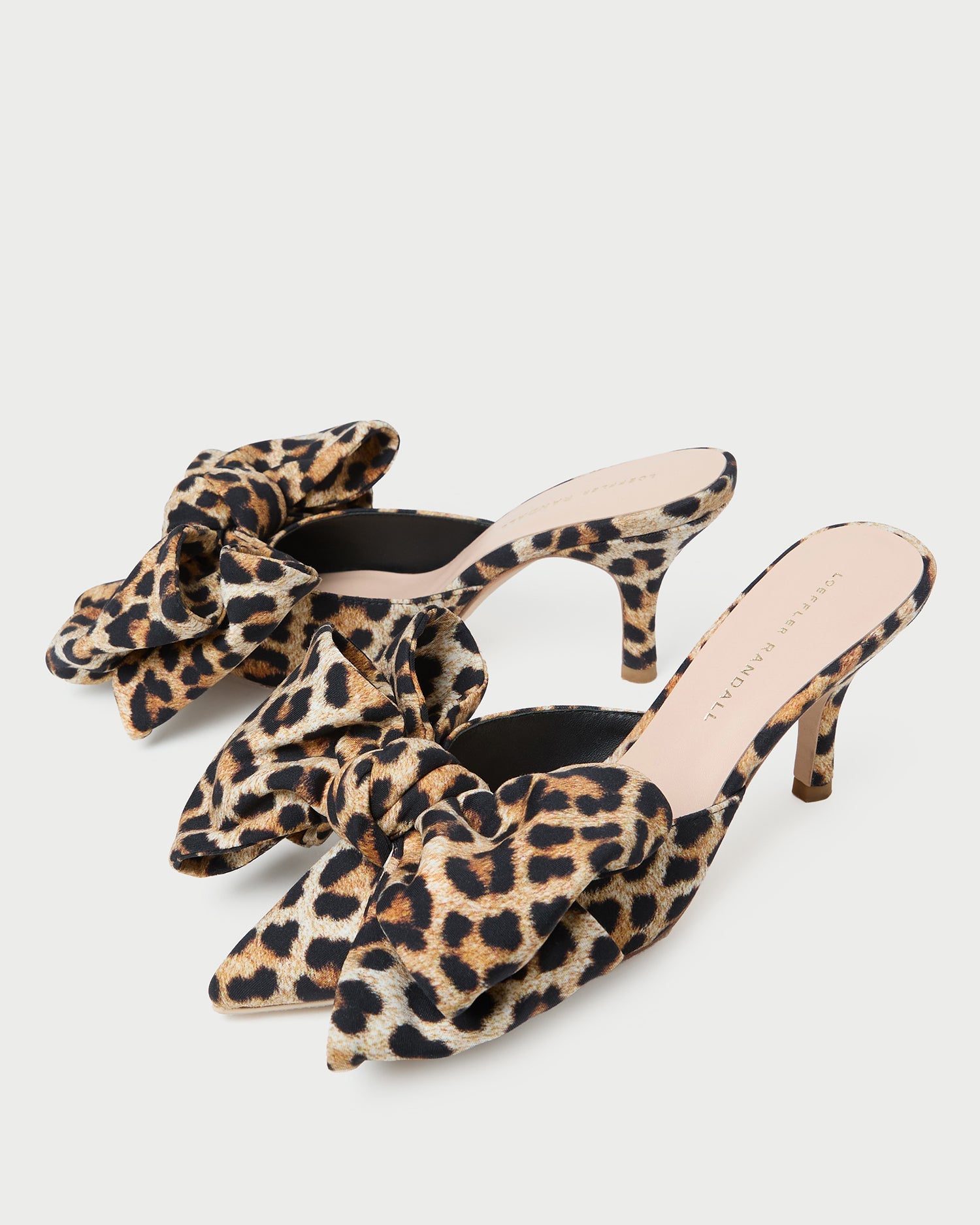Loeffler Randall Women / Margot Leopard Jersey Bow Mule
