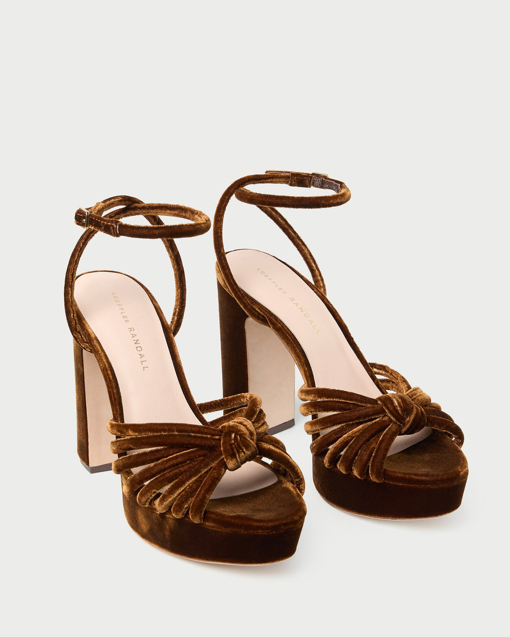 Loeffler Randall Women / Rivka Brown Velvet Platform Sandal
